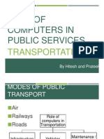 Role of Computers in Transport