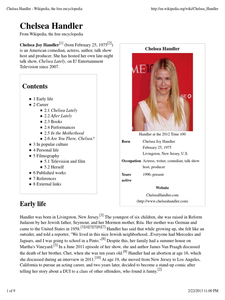 Chelsea Handler | PDF | Art