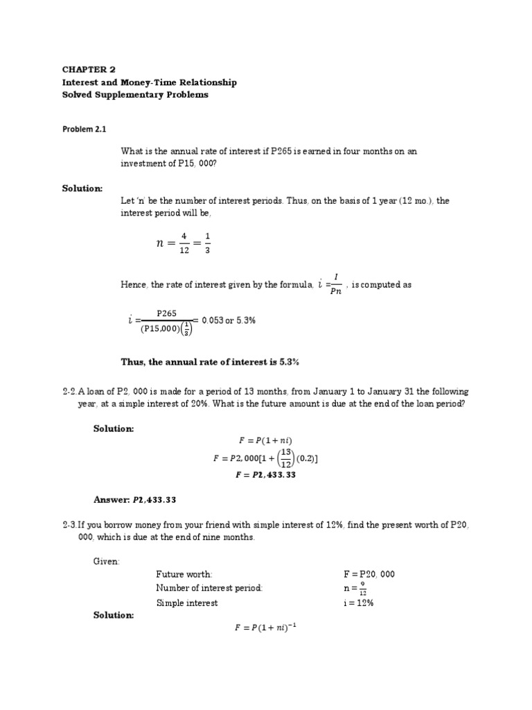 engineering economy by hipolito sta. maria 3rd edition solution manual.pdf  | Depreciation | Interest