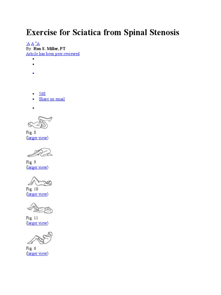 Exercise For Sciatica From Spinal Stenosis | PDF | Nervous System ...