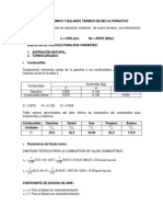 Cálculo Térmico y Balance Térmico de Mci Alternativo