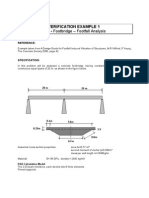 Footfall Analysis of a Concrete Footbridge