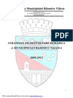 Strategia de Dezvoltare Durabila A Municipiului Ramnicu Valcea 2008 2013