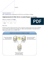 Implementación de SQL Server en Modo Espejo Con Testigo PDF