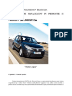 Proiect Logistica Dacia Logan