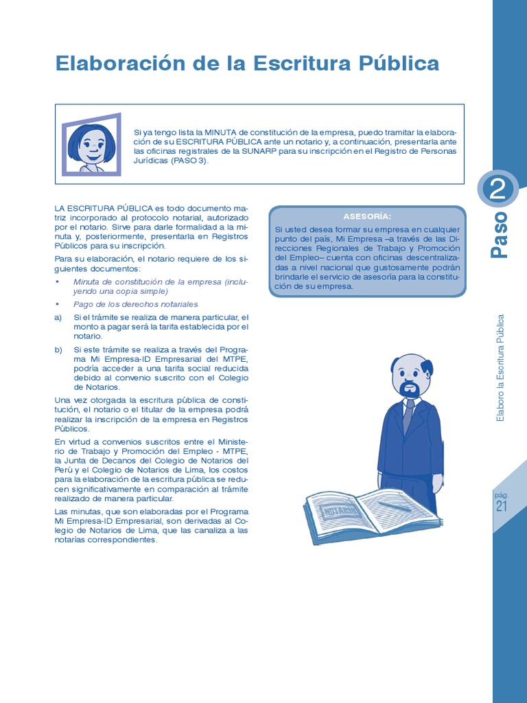 Elaboración de La Escritura Pública PDF | PDF