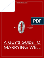 A Guys Guide To Marrying Well