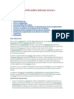 Responsabilidad Del Auditor Informar Errores e Irregularidades