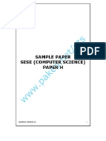 Sample Paper Sese Paper H