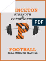 Princeton Football SUMMER MANUAL 2014