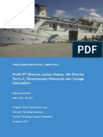 Perencanaan Pelayaran Dan Voyage Calculation KM Dharma Ferry II