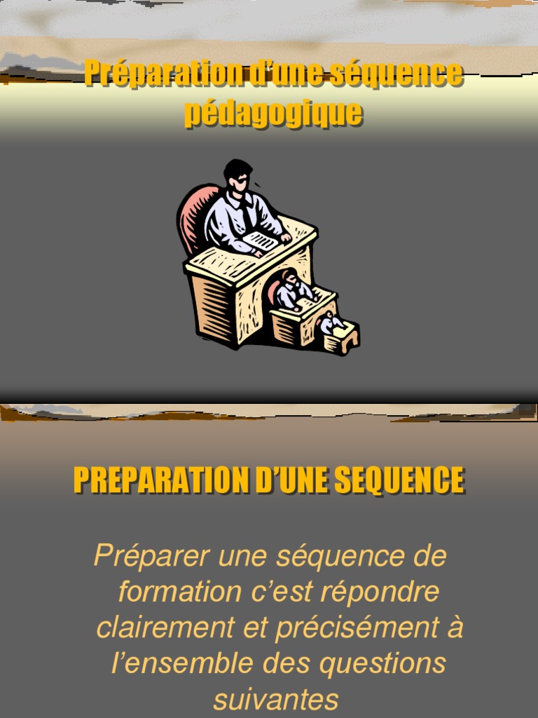 Préparation D Une Séquence Pédagogique Pdf Pédagogie Cognition
