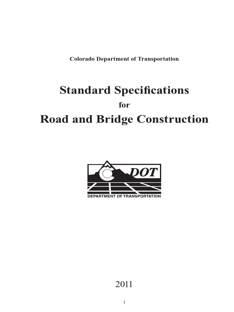 Standard Specifications For Road and Bridge Construction | PDF | Surety ...