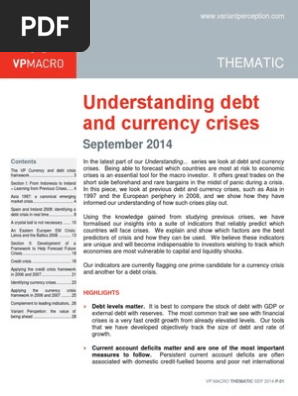 Understanding Debt and Currency Crises