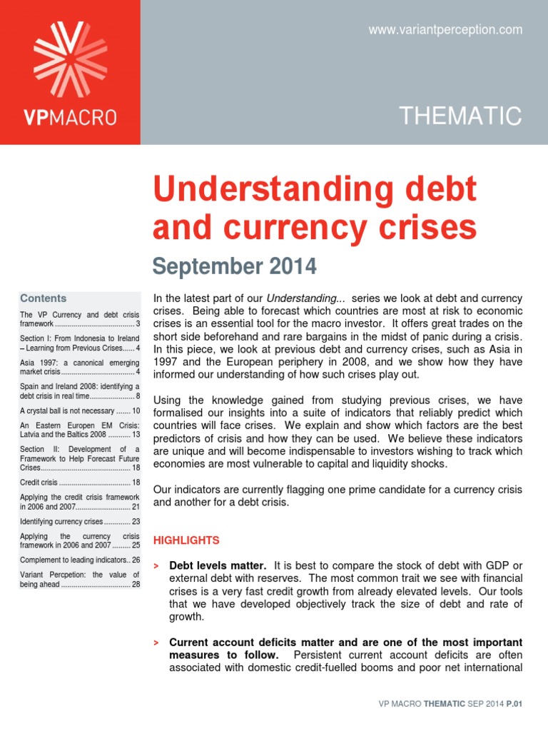 Debt and Currency Crisis Insights | PDF | Current Account | Capital Account