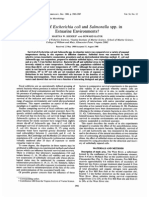 Survival of Escherichia Coli and Salmonella Spp. In