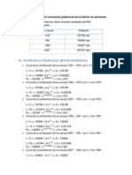 Determinación Del Crecimiento Poblacional de Mi Distrito de Nacimiento