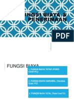 Fungsi Biaya