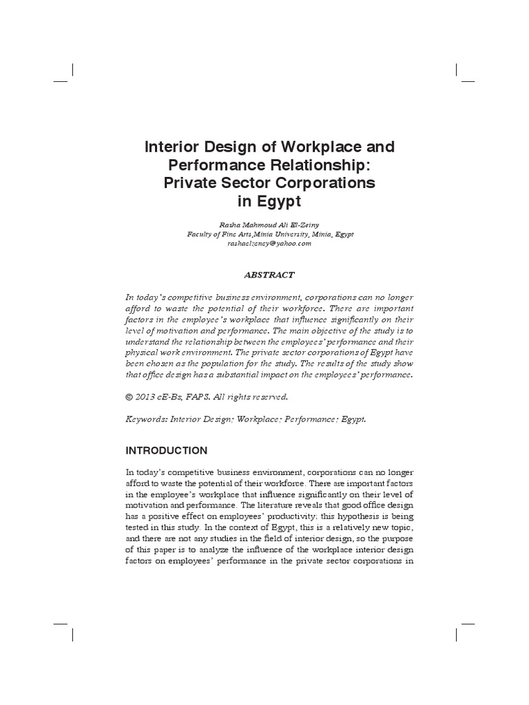 Interior Decoration PDF Job Satisfaction Survey Methodology