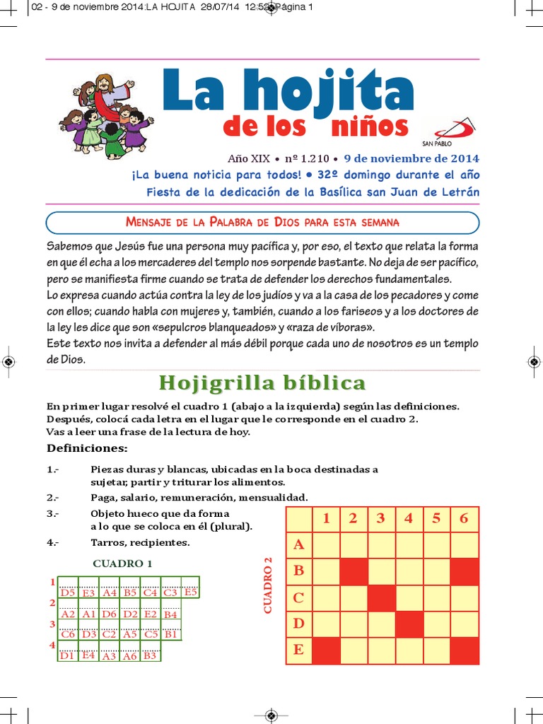 La Hojita Del Domingo PDF templo Navidad