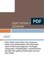 Obat Paten Vs Obat Generik