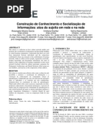 Construção de Conhecimento e Socialização de Informações