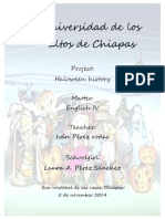 Universidad de Los Altos de Chiapas: Project: Haloween History Matter: English IV Teacher
