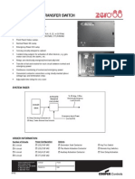 Automatic Transfer Switch Features and Specifications