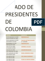 Listado de Presidentes