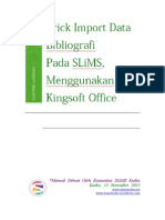 Trick Import Data Bibliografi SLiMS 7 Cendana
