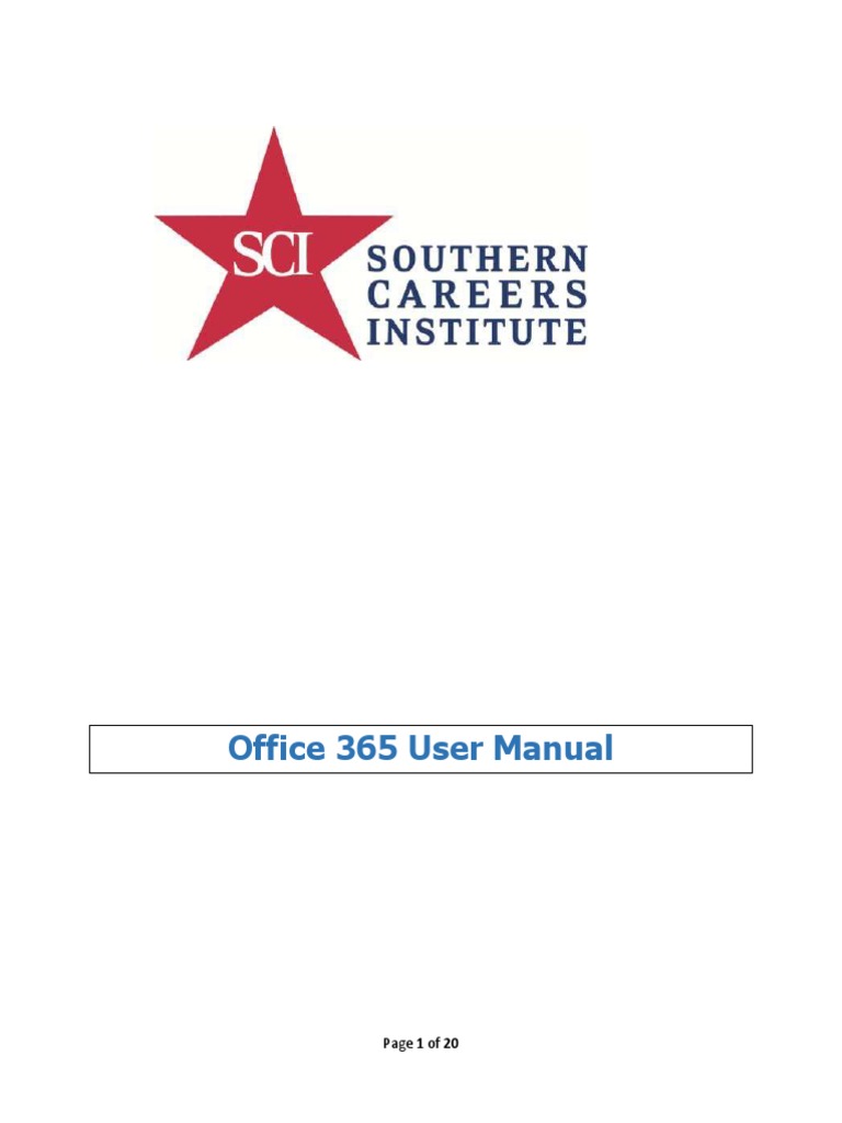 SCI Student Office 365 User Manual  Office 365  Password