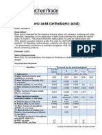 Boric Acid (Orthoboric Acid) : GOST 18704-78 Description