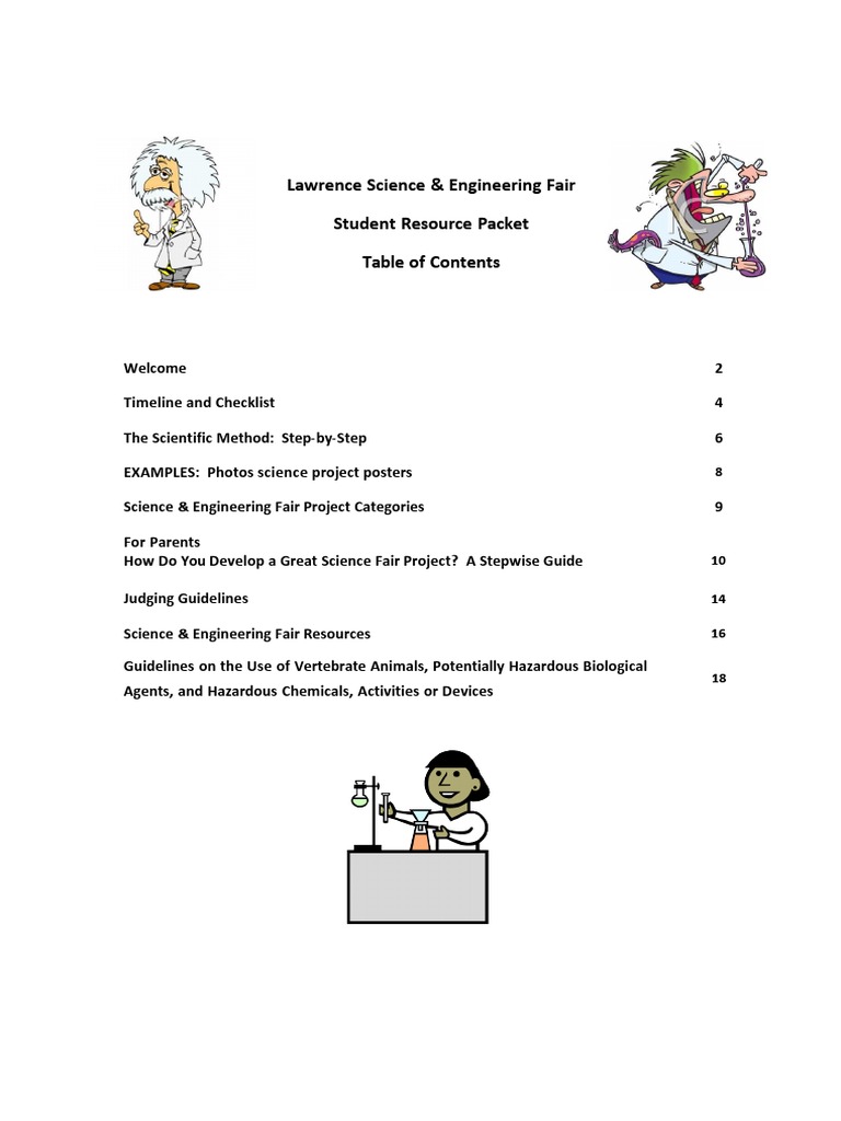 Lawrence Science Fair Student Guide | PDF | Experiment | Hypothesis