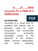 Prevention of Rising Alcoholism For A Happy & A Healthy Society