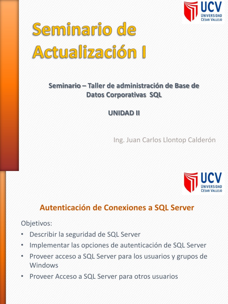 Autenticación y Seguridad en SQL Server | PDF | Servidor SQL de ...