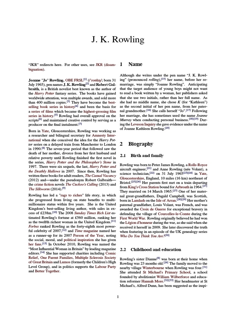 J. K. Rowling | PDF | J. K. Rowling | Harry Potter
