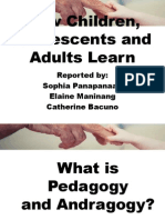 How Children, Adolescents and Adults Learn