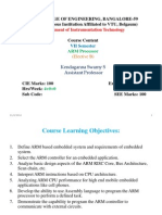 RVCE Bangalore ARM Processor Course Content