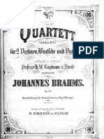 Brahms-Klengel. Quartet in B Flat Major Op. 67
