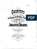 Brahms-Klengel. Quintet in F Major Op. 88