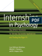 Internships in Psychology - The - Carol Williams-Nickelson