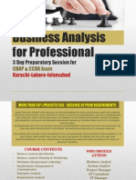 CBAP Business Analysis Training- Karachi