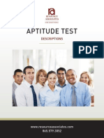 Aptitude Tests for Employment