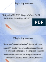 FISH 336 Lect 7 Tilapia & Catfish Aquaculture
