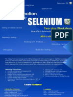 Test Automation Using Selenium-2 Days