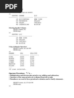 Select FROM Dept (Dept Este Tabelul) : Selecting All Columns