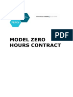 Model Zero Hours Contract of Employment