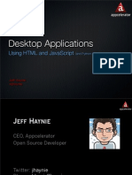 Desktop Applications Using HTML and JavaScript (And Python and Ruby)