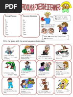 Ficha de Trabalho - Possessive Determiners PDF