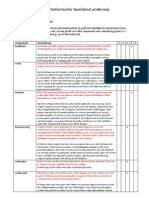 Reflectieformulier Beeldend Onderwijs MASKER